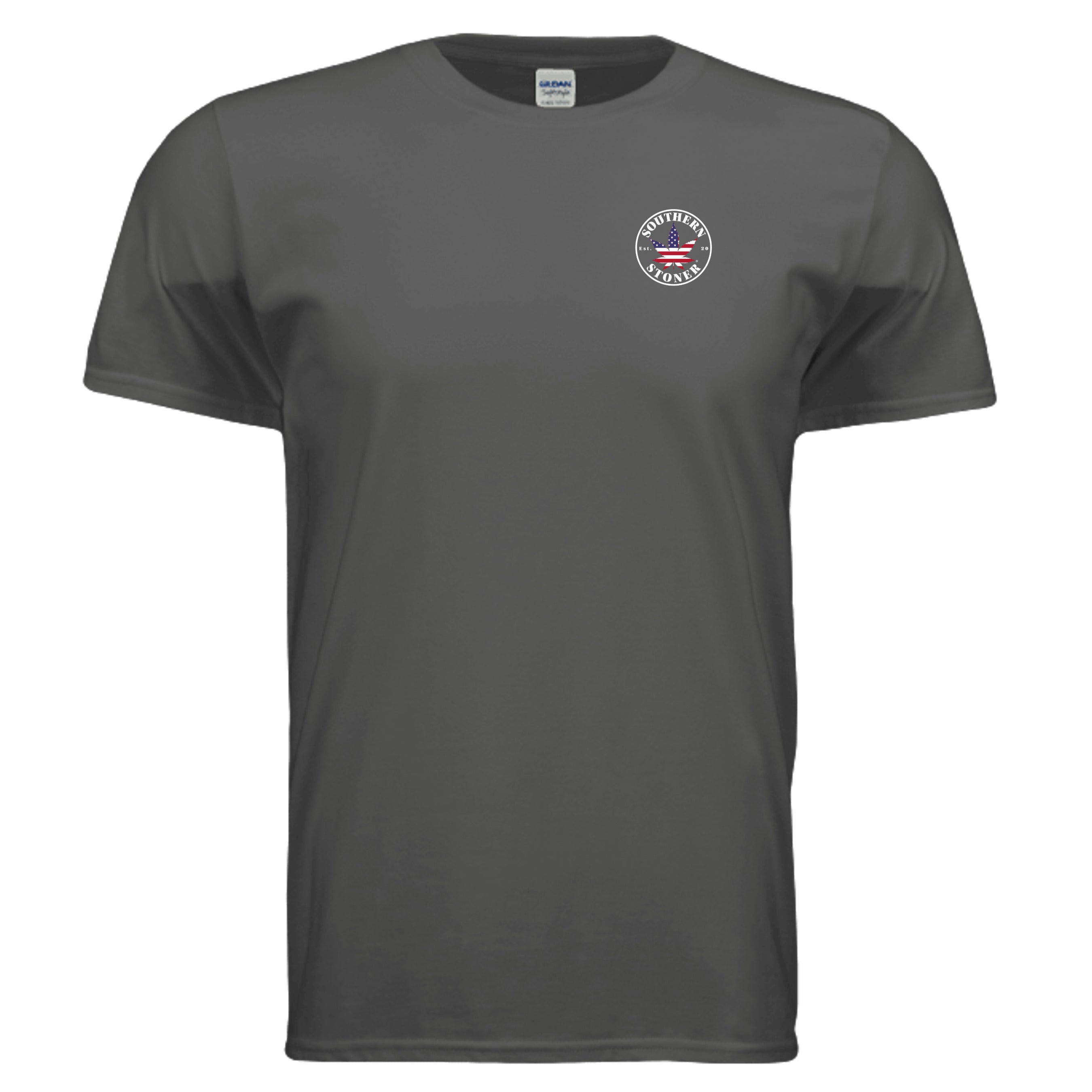 Southern Stoner OG logo tee front in charcoal — unisex Southern lifestyle shirt