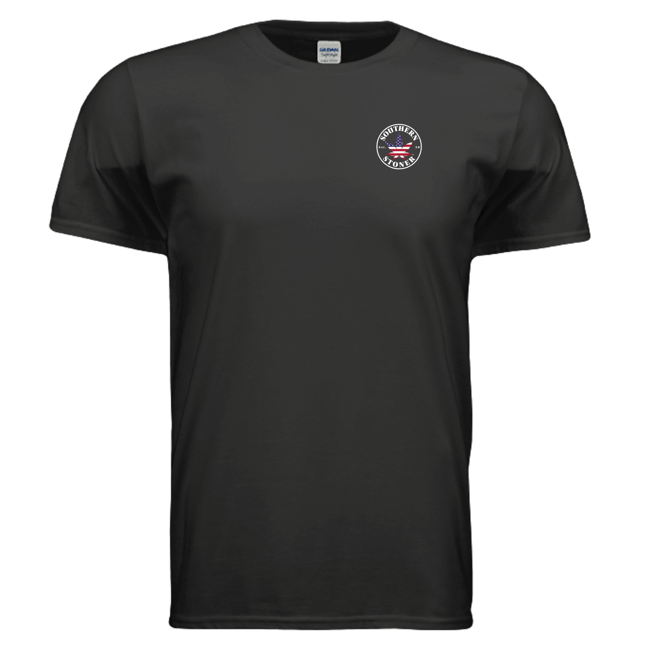 Southern Stoner OG logo tee front in black — unisex Southern lifestyle shirt