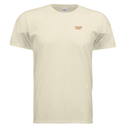 Front view of Off White Reel Chill River Tee