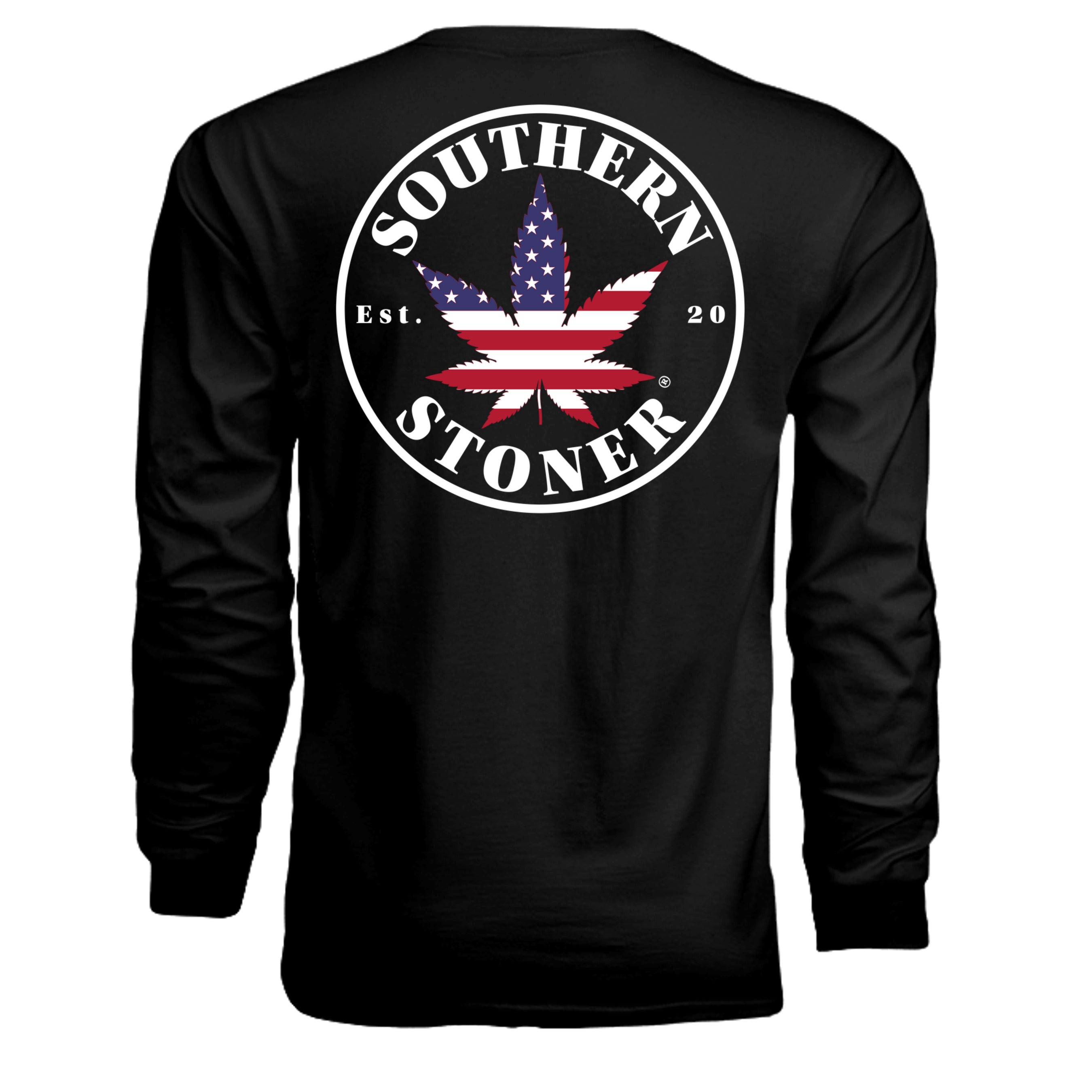 Southern Stoner OG logo performance long sleeve in black — lifted lifestyle shirt Southern apparel