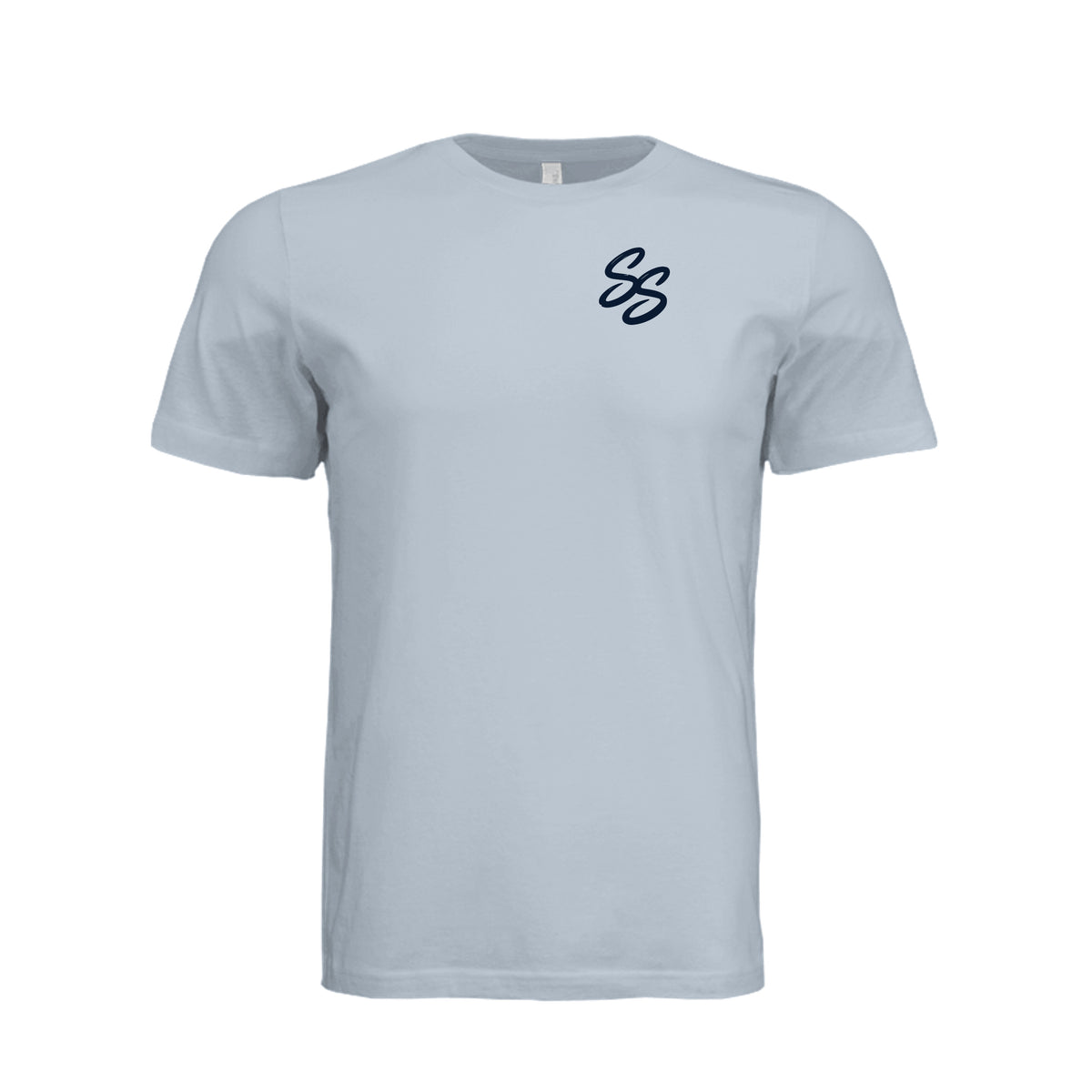 Front view of North Carolina Blue Graphic Tee with Southern Stoner® artwork