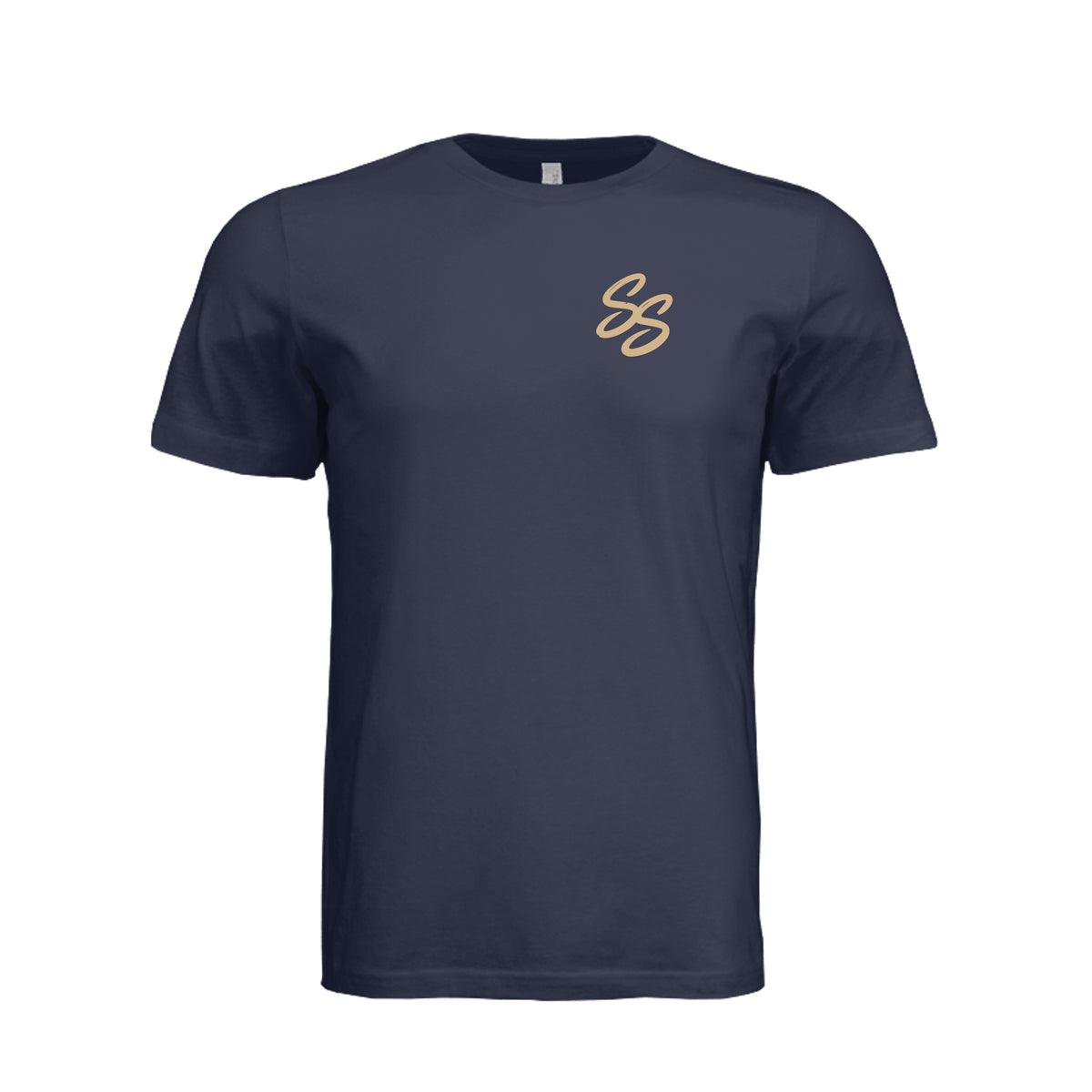Front view of Redneck Relaxation T-Shirt – Navy by Southern Stoner