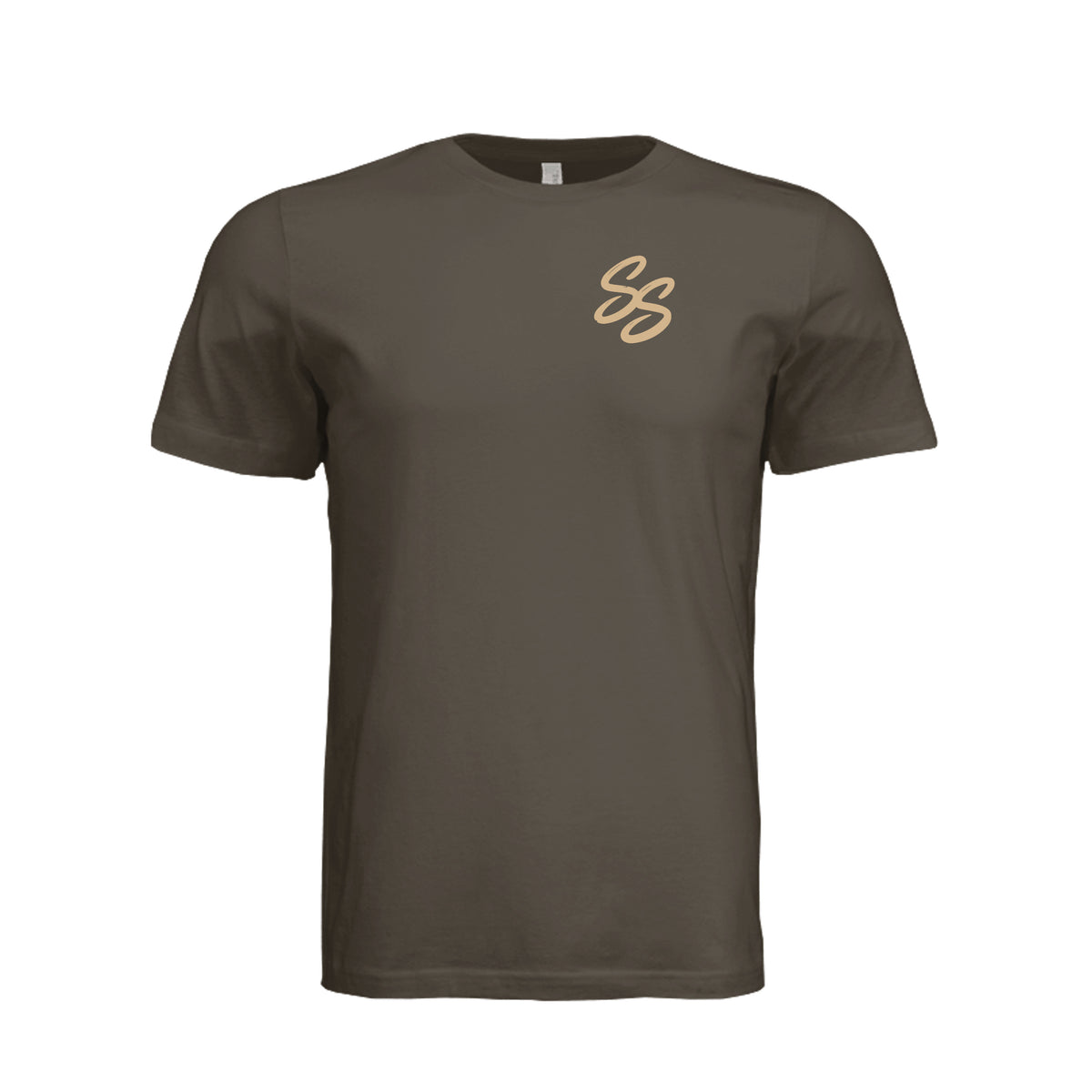 Front view of Texas State Pride T-Shirt – Army Green by Southern Stoner