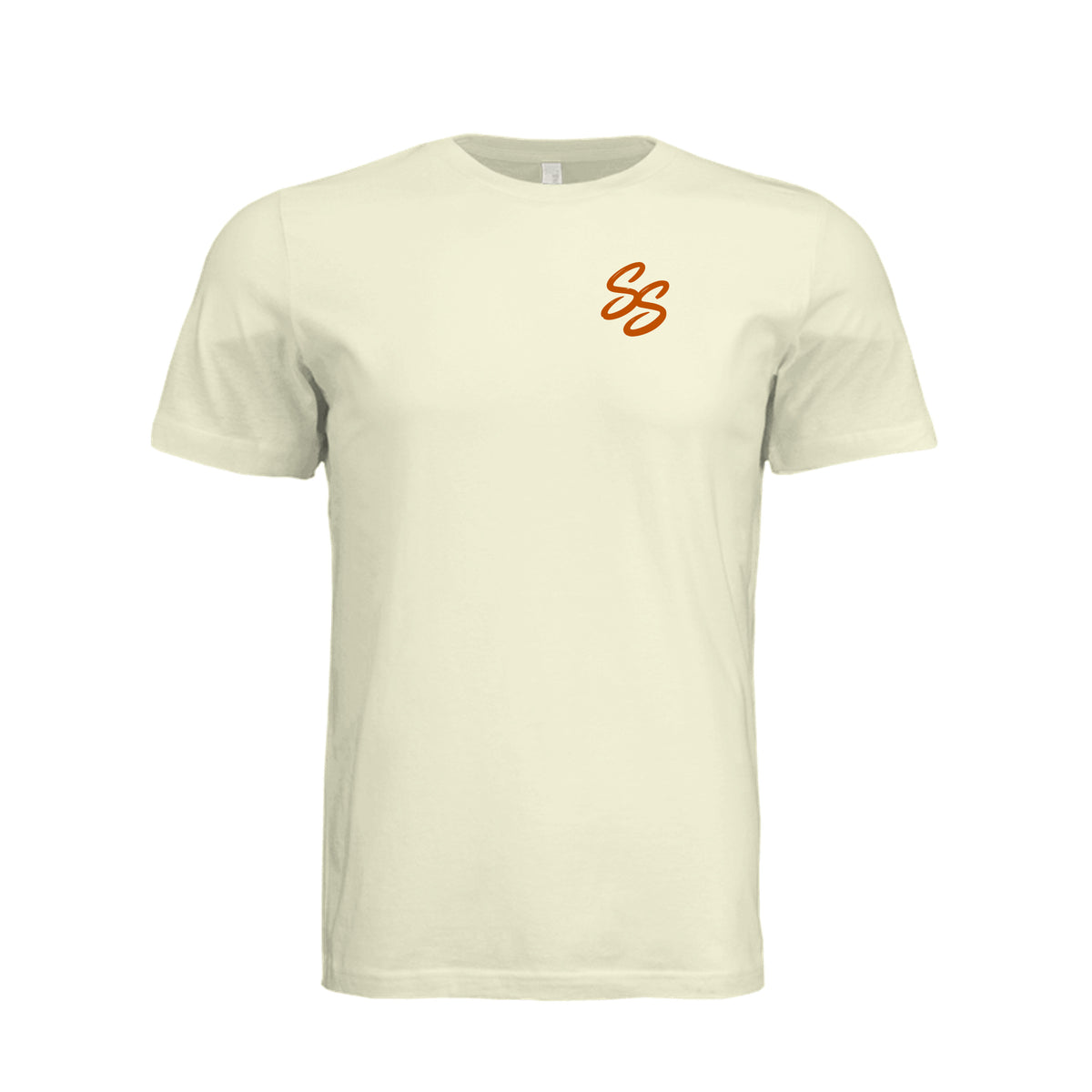Front view of Work Hard Live Easy Stay Lifted T-Shirt by Southern Stoner in natural